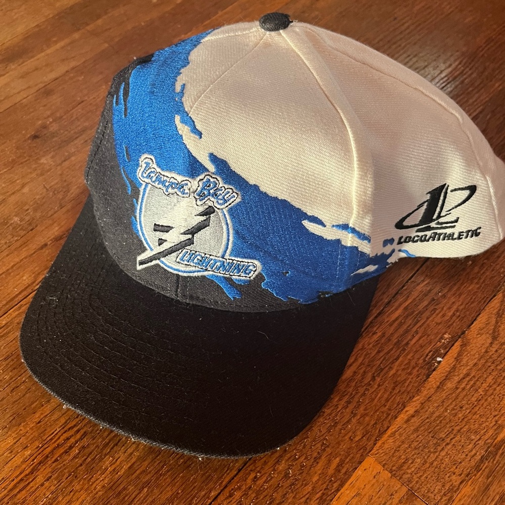 90s Tampa bay Lightning Logo Athletic Splash SnapBack